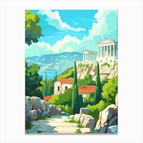 Greek Landscape Canvas Print