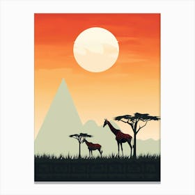 Madagascar Sunset Canvas Print