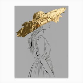 Gold Hat Canvas Print