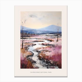 Dreamy Winter National Park Poster  Cairngorms National Park Scotland 1 Canvas Print