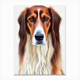 Saluki Watercolour dog Canvas Print