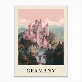 Vintage Travel Poster Germany 2 Canvas Print