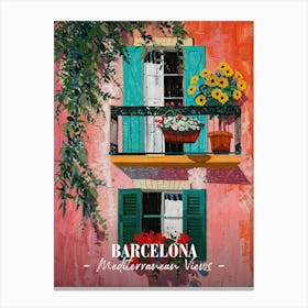 Mediterranean Views Barcelona 4 Canvas Print