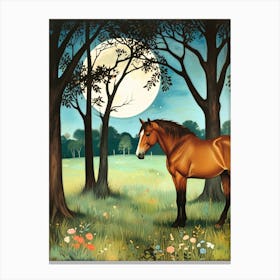 Horse In The Woods 1 Canvas Print