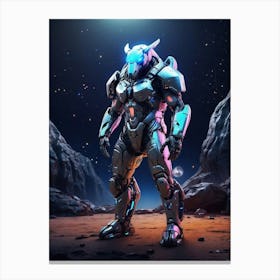 Anteater In Cyborg Body #3 Canvas Print