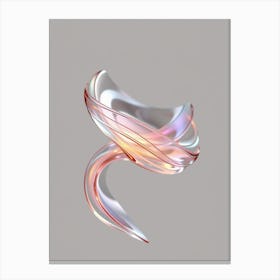 Abstract Wavy Glass Canvas Print