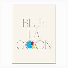 Blue Lagoon Cocktail Canvas Print