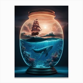 Ship In A Bottle Canvas Print