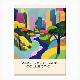 Abstract Park Collection Poster Victoria Park Hong Kong 2 Canvas Print