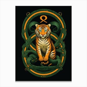Zodiac Tiger Canvas Print