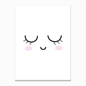 Kawaii Face Canvas Print