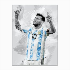 Lionel Messi Argentina 4 Canvas Print