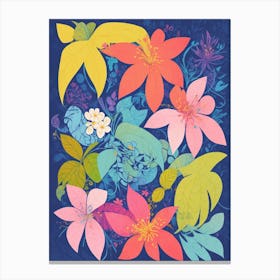 Colorful floral Canvas Print