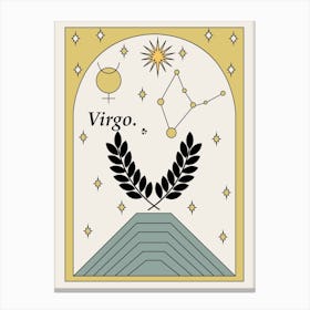 Virgo Zodiac Canvas Print