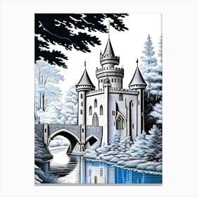 Snowy Castle Canvas Print