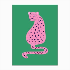 Pink Leopard Canvas Print