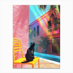 Rainbow Cat 4 Canvas Print