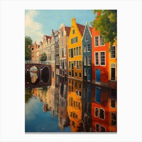 Amsterdam City Reflections Canvas Print