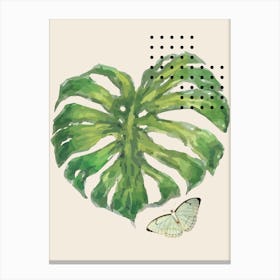 Monstera Leaf Canvas Print