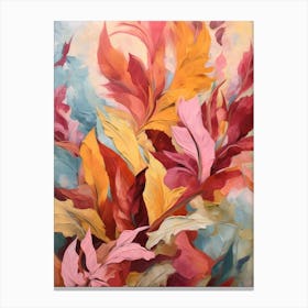 Fall Flower Painting Celosia 1 Canvas Print