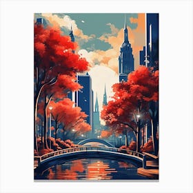 Cityscape View Canvas Print