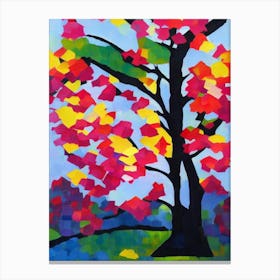 Flowering Pear Tree Cubist 1 Canvas Print