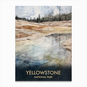 Yellowstone National Park Vintage Travel Poster 8 Canvas Print