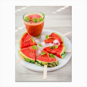 Watermelon Juice Canvas Print