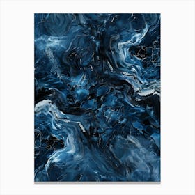 Dark Blue Marble Texture, Seamless Stampe su tela