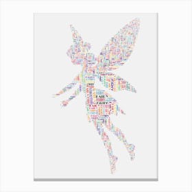 Fairy Word Art Canvas Print