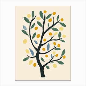 Lime Tree Flat Illustration 3 Canvas Print