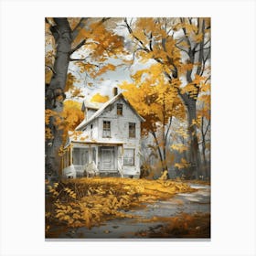 House In The Woods 10 Canvas Print