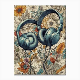 Headphones Canvas Print 1 Canvas Print