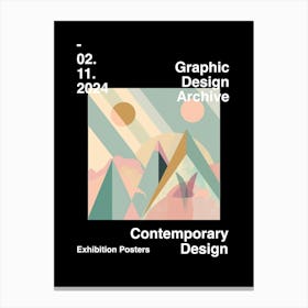 Graphic Design Archive Poster 51 Canvas Print