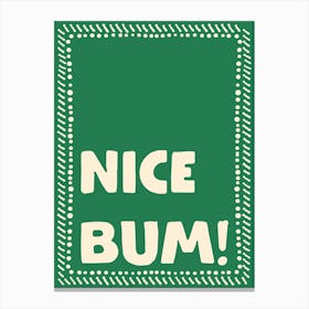 Nice Bum No. 4 Canvas Print