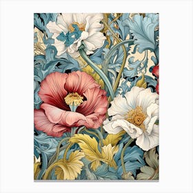 Victorian Floral Pattern Canvas Print