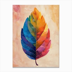 Rainbow Leaf Canvas Print Canvas Print