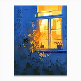 View Of A Window Canvas Print