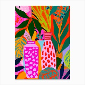 Vases And Botanic Canvas Print