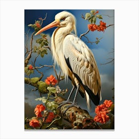 White Stork Canvas Print