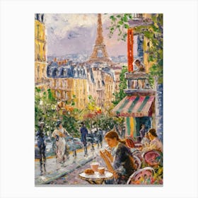 Paris Cafe 1 30x40in 9000x12000px 80 Canvas Print