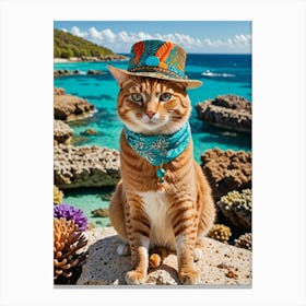 Whisker Wonders of the WorldCat Wearing Traditional Clothes Canvas Print