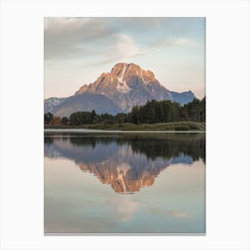 Mountain Lake Reflection Canvas Print