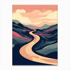 Road In The Mountains Canvas Print