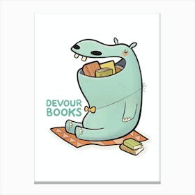 Devour Books Canvas Print