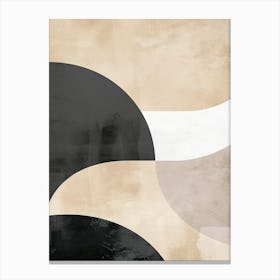 Tides Of Beige Minimalist Style Canvas Print