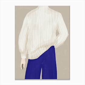 Beige Sweater Canvas Print