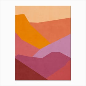 Abstract Landscape - Sunset 1 Canvas Print