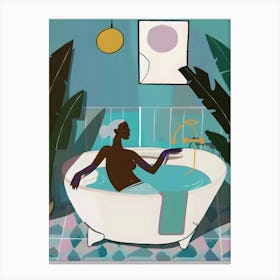 Bathing Woman Canvas Print