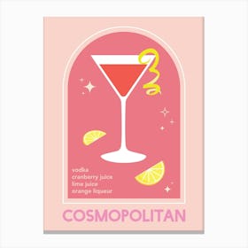 Cosmopolitan Cocktail Canvas Print